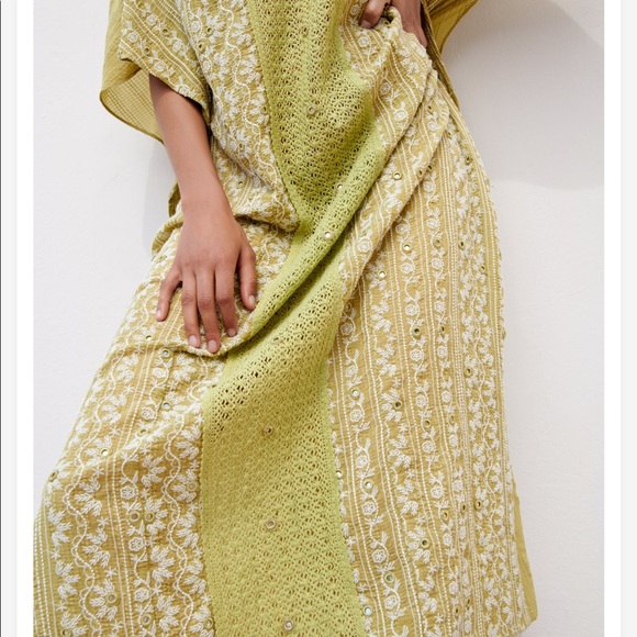 Zara Embroidered Long Dress - Picture 3 of 12